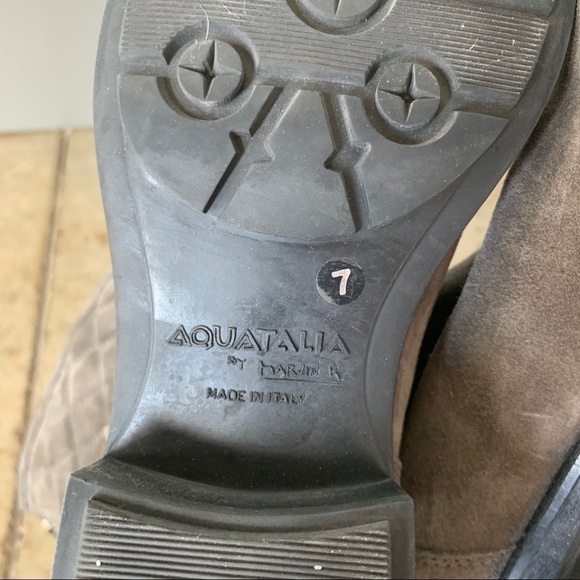 Aquatalia by Marvin K. Gray Quilted Boots Size 7 - Picture 7 of 9